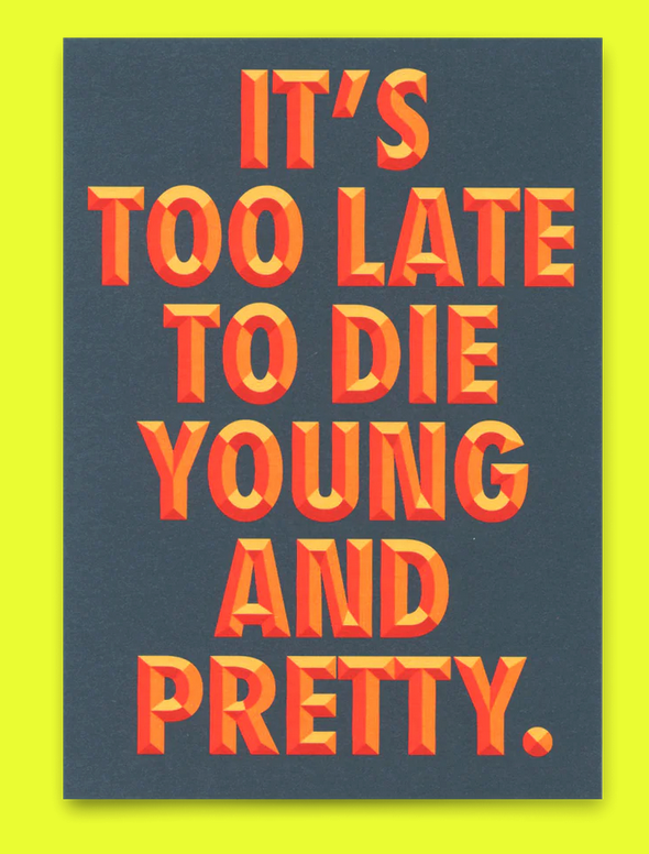 Postkarte Deli Cards "Young and pretty"