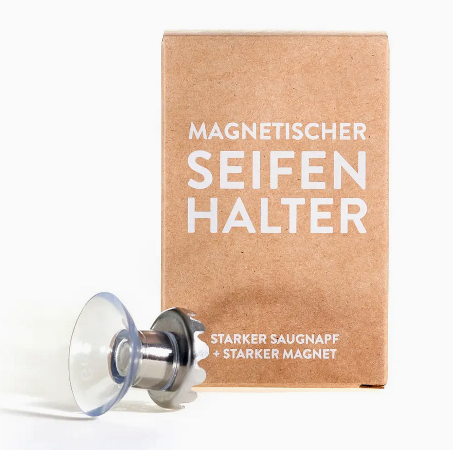 Seifenhalter - magnetisch mit Saugnapf, Seifenablage Dearsoap