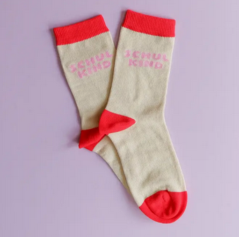 Schulkind Socken Rosa Tinyday