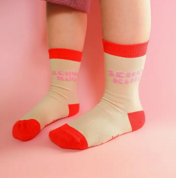 Schulkind Socken Rosa Tinyday