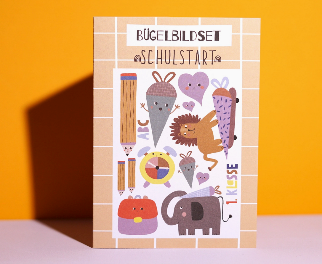 Bügelbild Set Schulstart Modern Kids Art