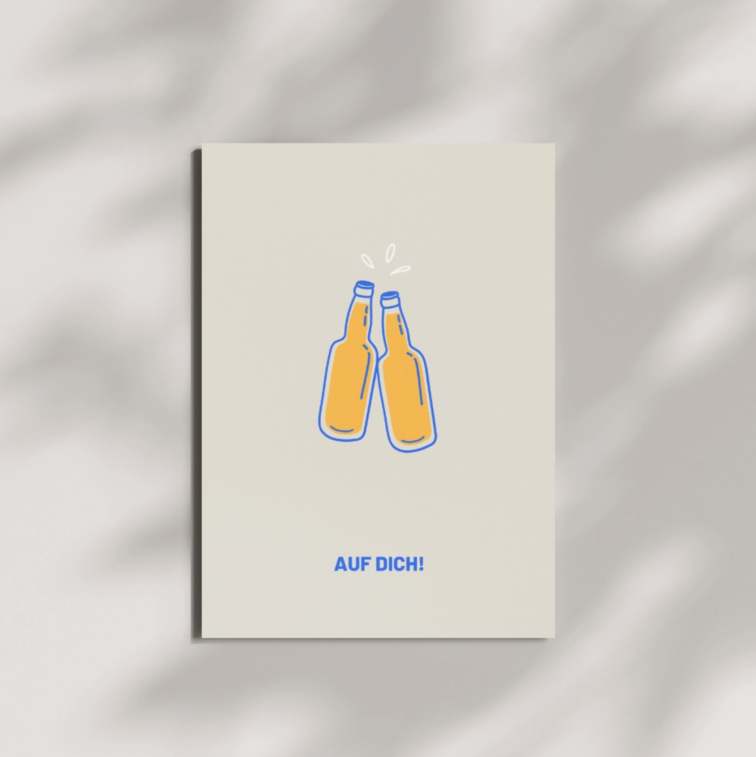 Postkarte - AUF DICH! Bier Herr&FrauHempel
