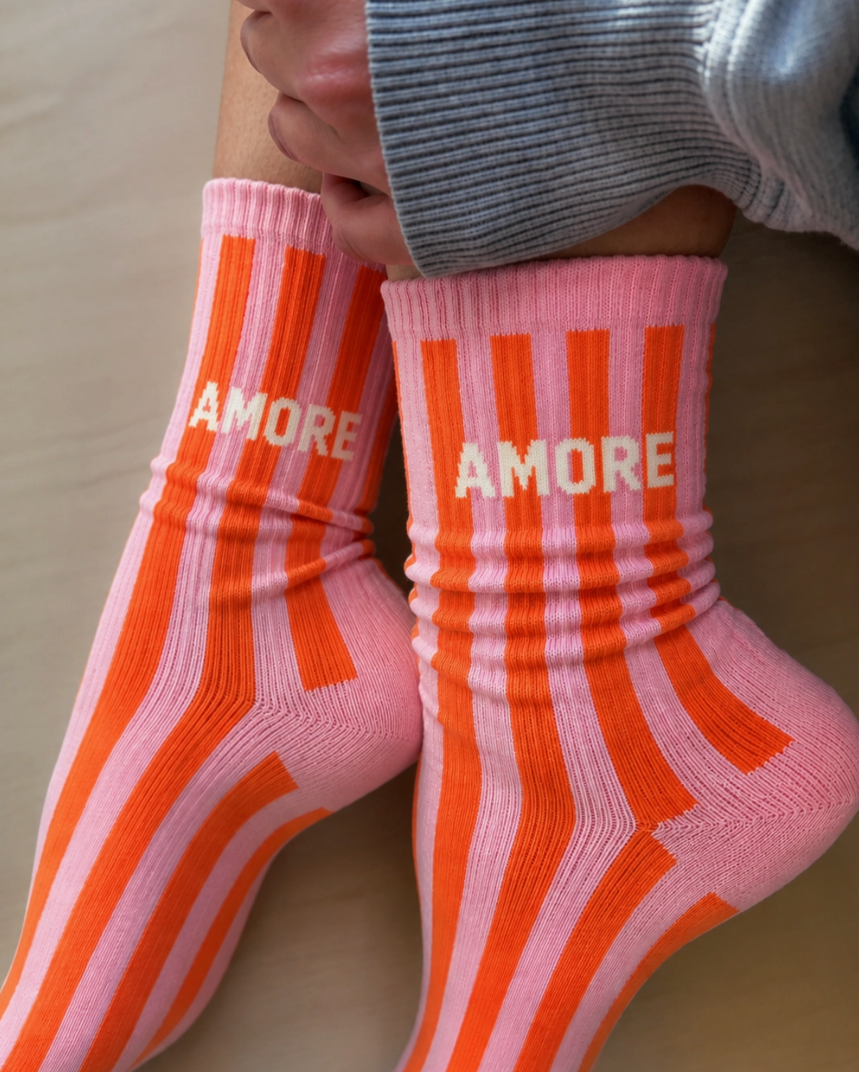 Socken Amore Streifen Herr&FrauHempel