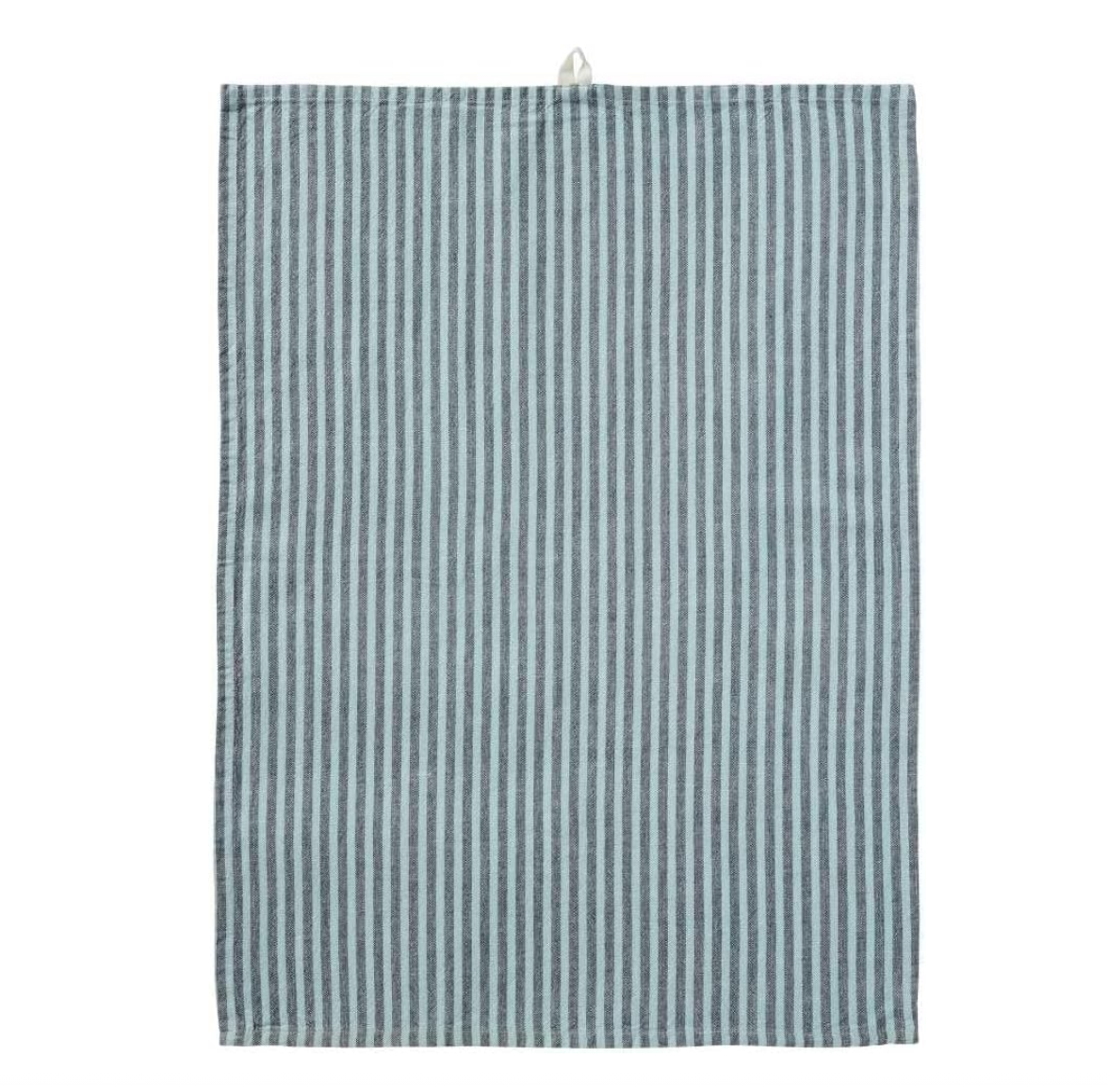 Geschirrtuch Linea mit Streifen in grau/ mint IB Laursen