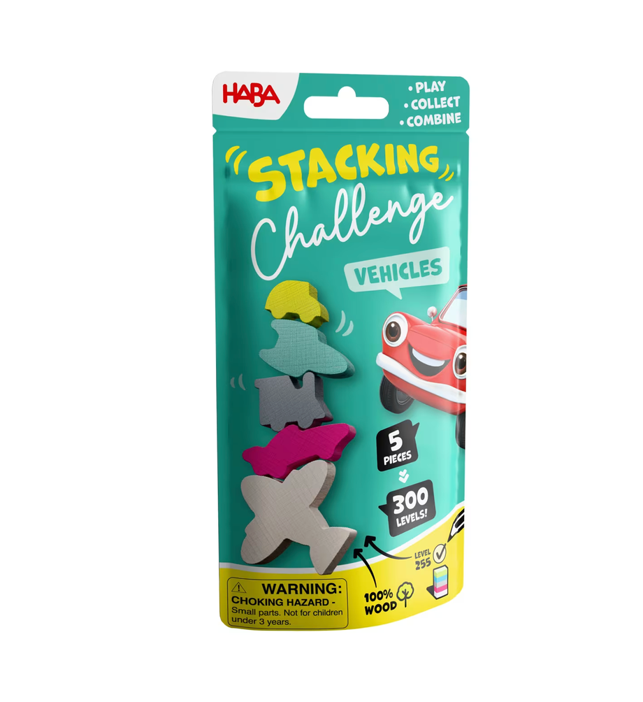 HABA Stacking Challenge Vehicles, Stapelspiel Fahrzeuge, ab 6 Jahren