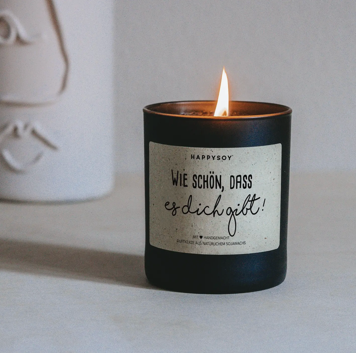 Duftkerze | Wie schön, dass es dich gibt!