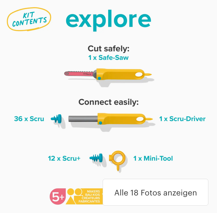 Erforsche Kit | Makedo Kartonbau