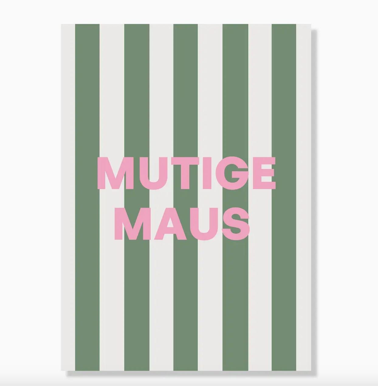 POSTKARTE MUTIGE MAUS