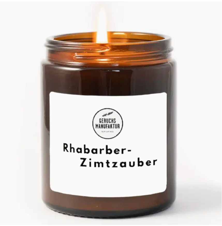 Duftkerze Rhabarber-Zimtzauber | All-Time Bestseller
