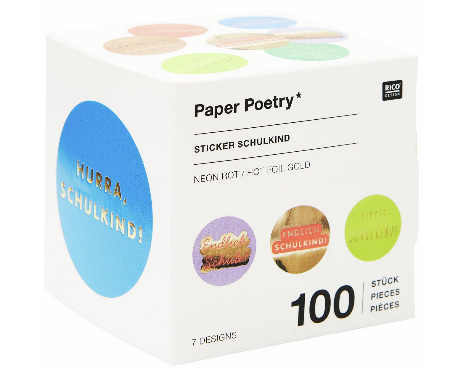 Paper Poetry Schulkind Aufkleber
