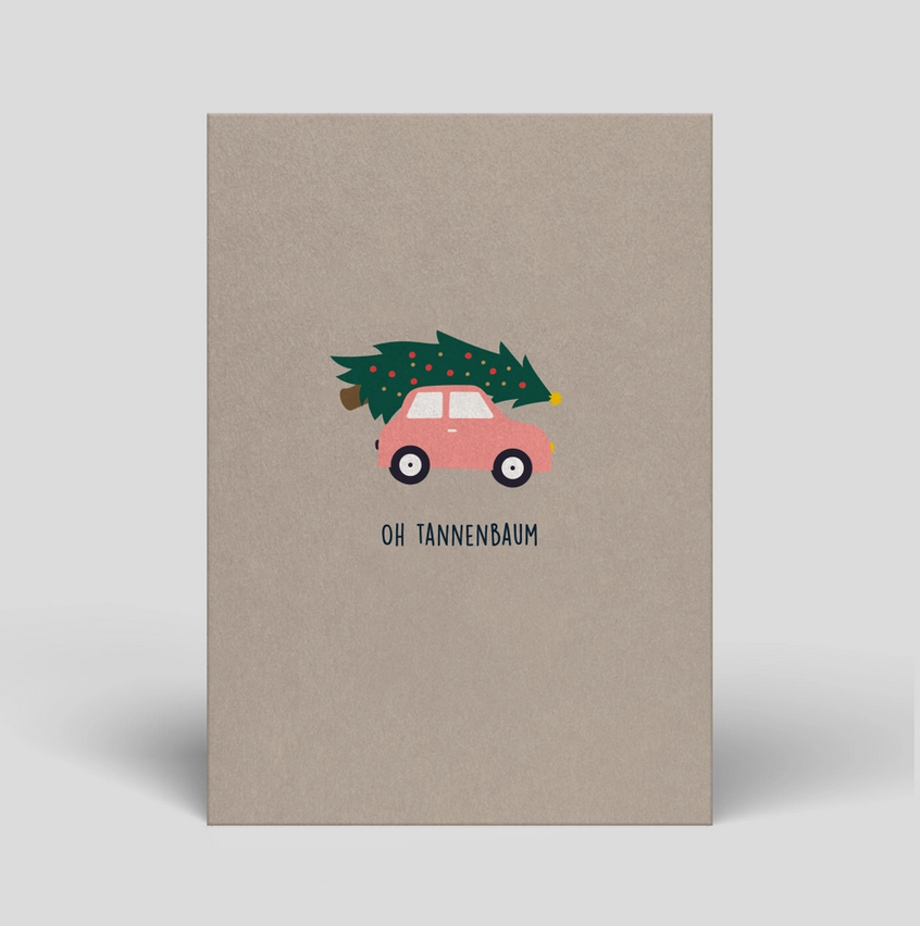 Oh Tannenbaum Postkarte Naturbedacht