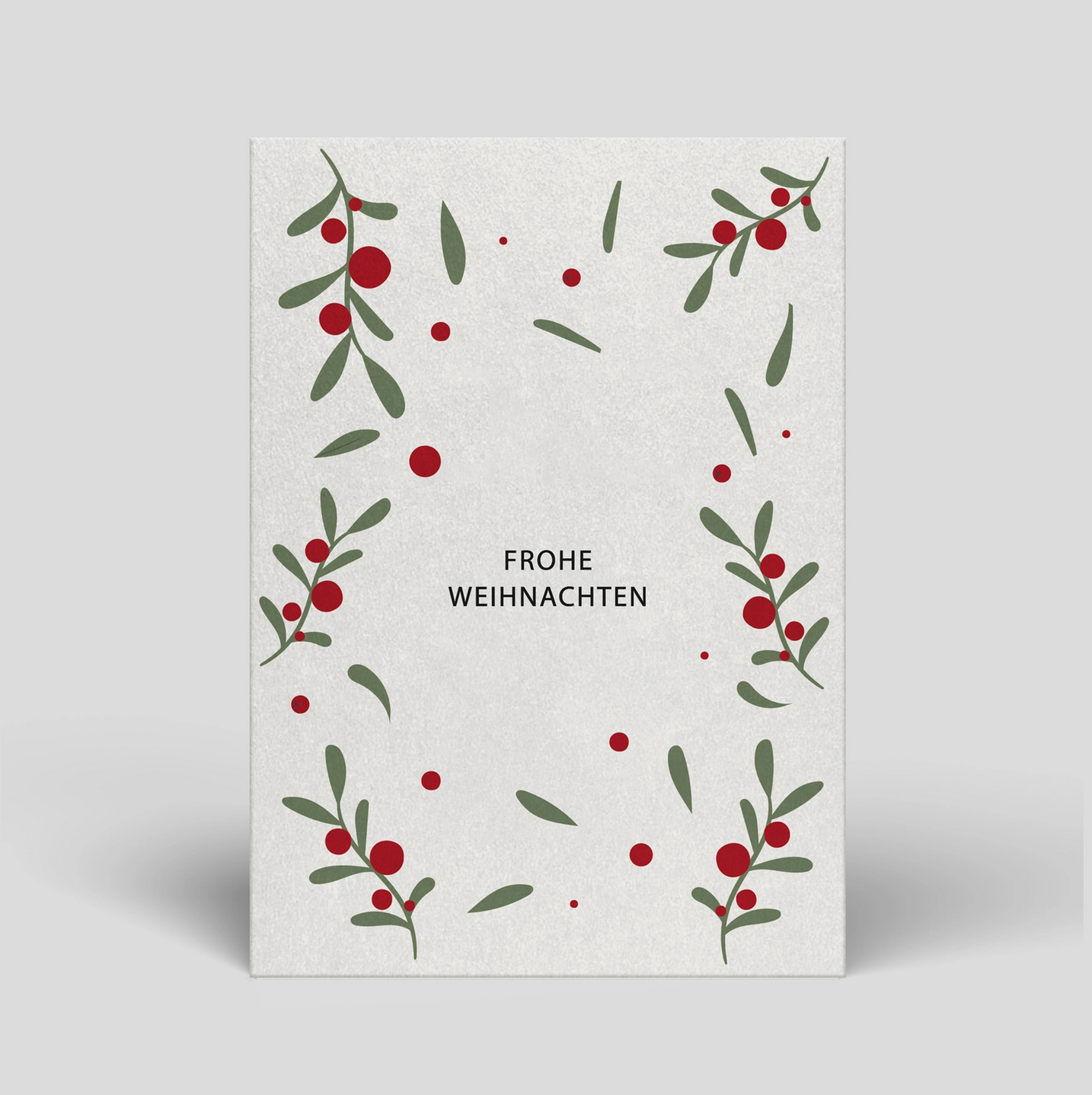 Weihnachten Zweige Postkarte Naturbedacht