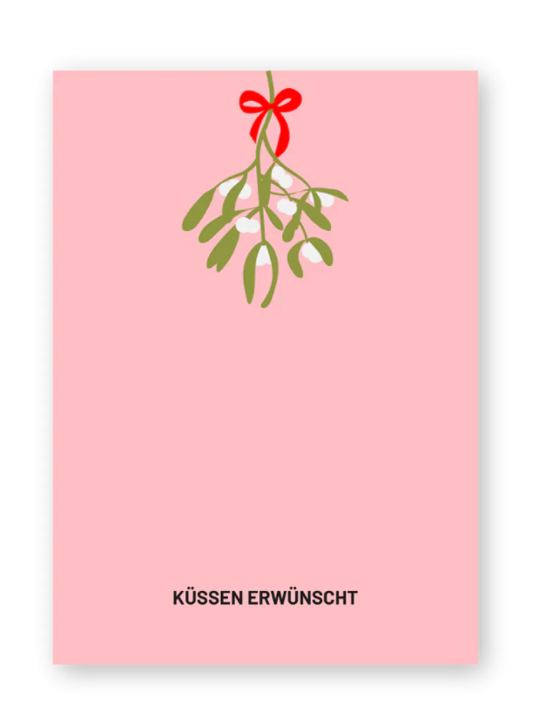 Postkarte Küssen erwünscht Herr&FrauHempel