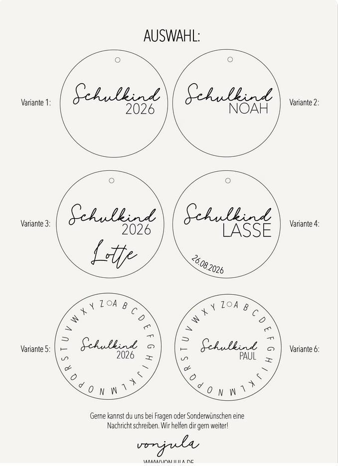 Schultütenanhänger personalisiert I Schulkind 2026 I Anhänger personalisiert Schultüte I