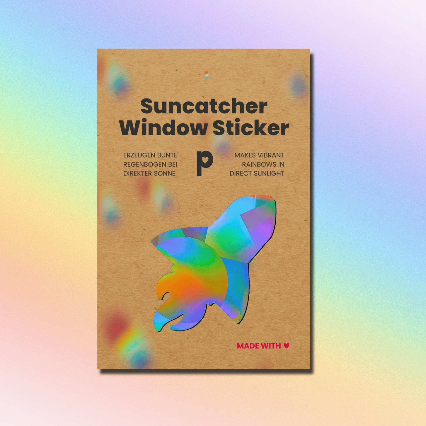 Sonnenfänger Fensteraufkleber Rakete, Sonnenfänger Aufkleber Plottkowski
