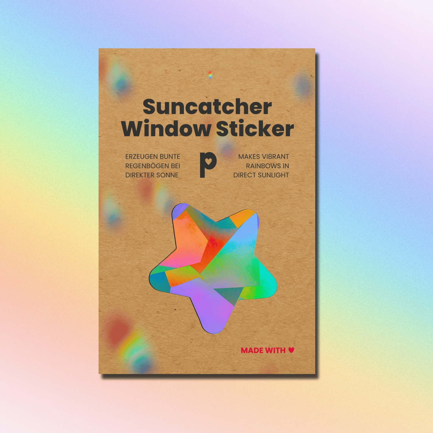 Sonnenfänger Fensteraufkleber Stern, Sonnenfänger Aufkleber Plottkowski