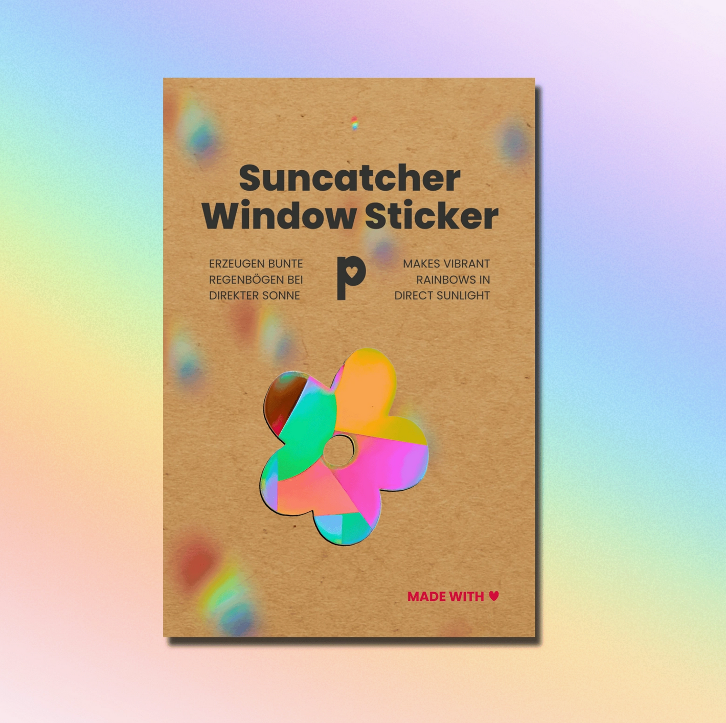 Sonnenfänger Fensteraufkleber Blume, Sonnenfänger Aufkleber Plottkowski
