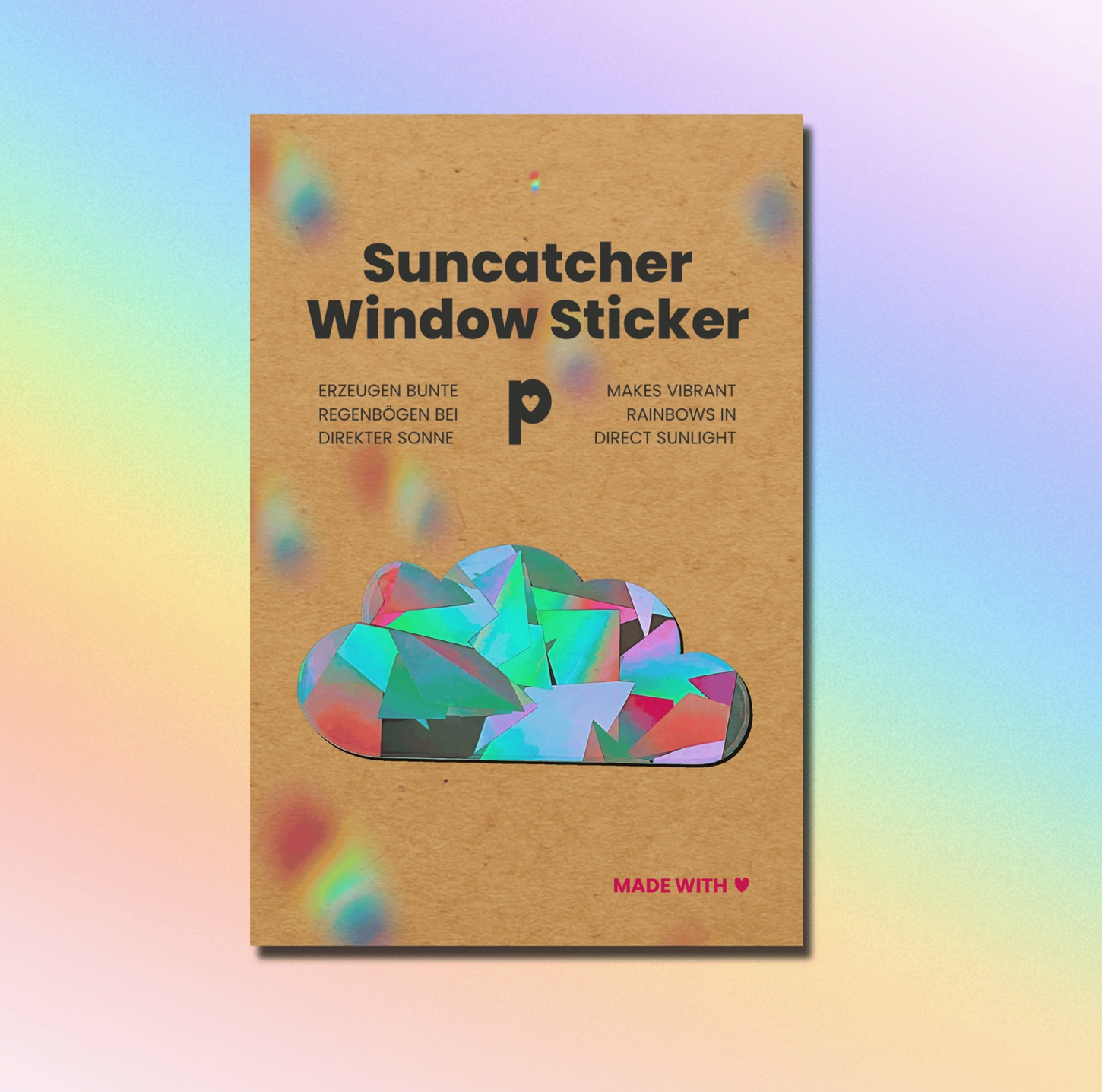 Sonnenfänger Fensteraufkleber Wolke, Sonnenfänger Aufkleber Plottkowski