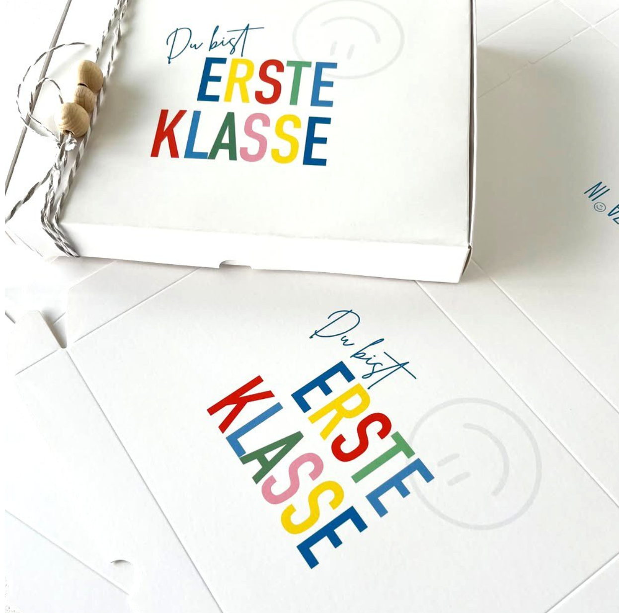 Geschenkschachtel Du bist erste Klasse