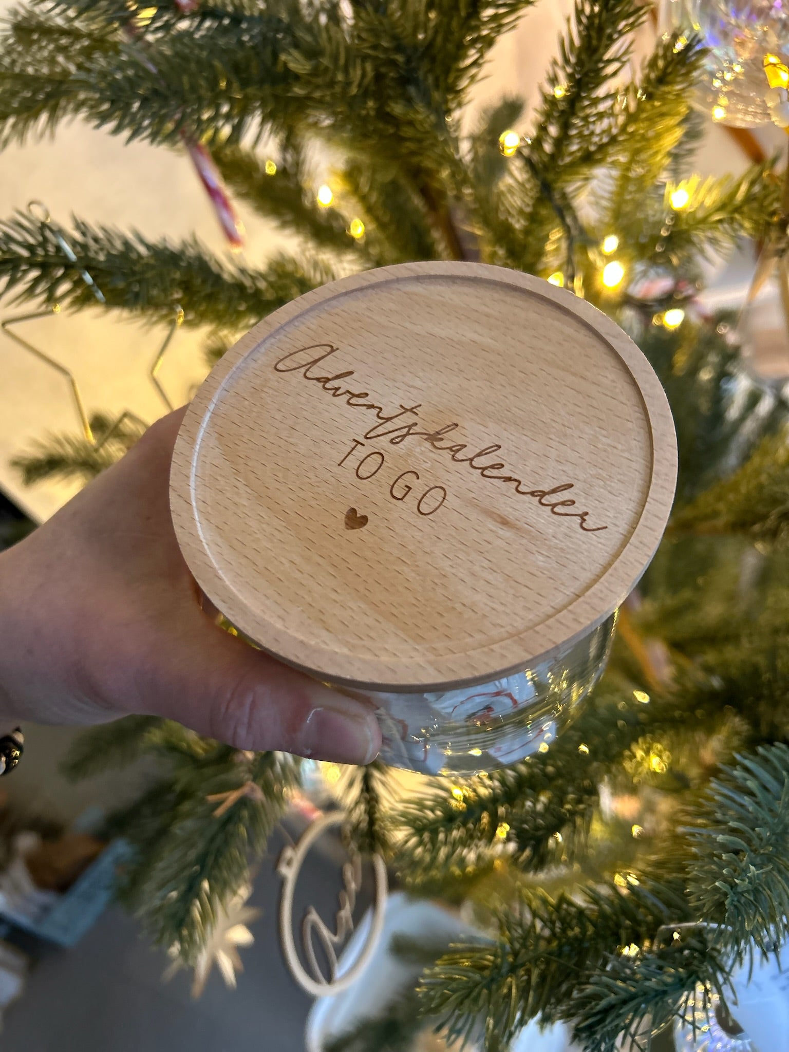 Vorratsglas Adventskalender to go Keksdose
