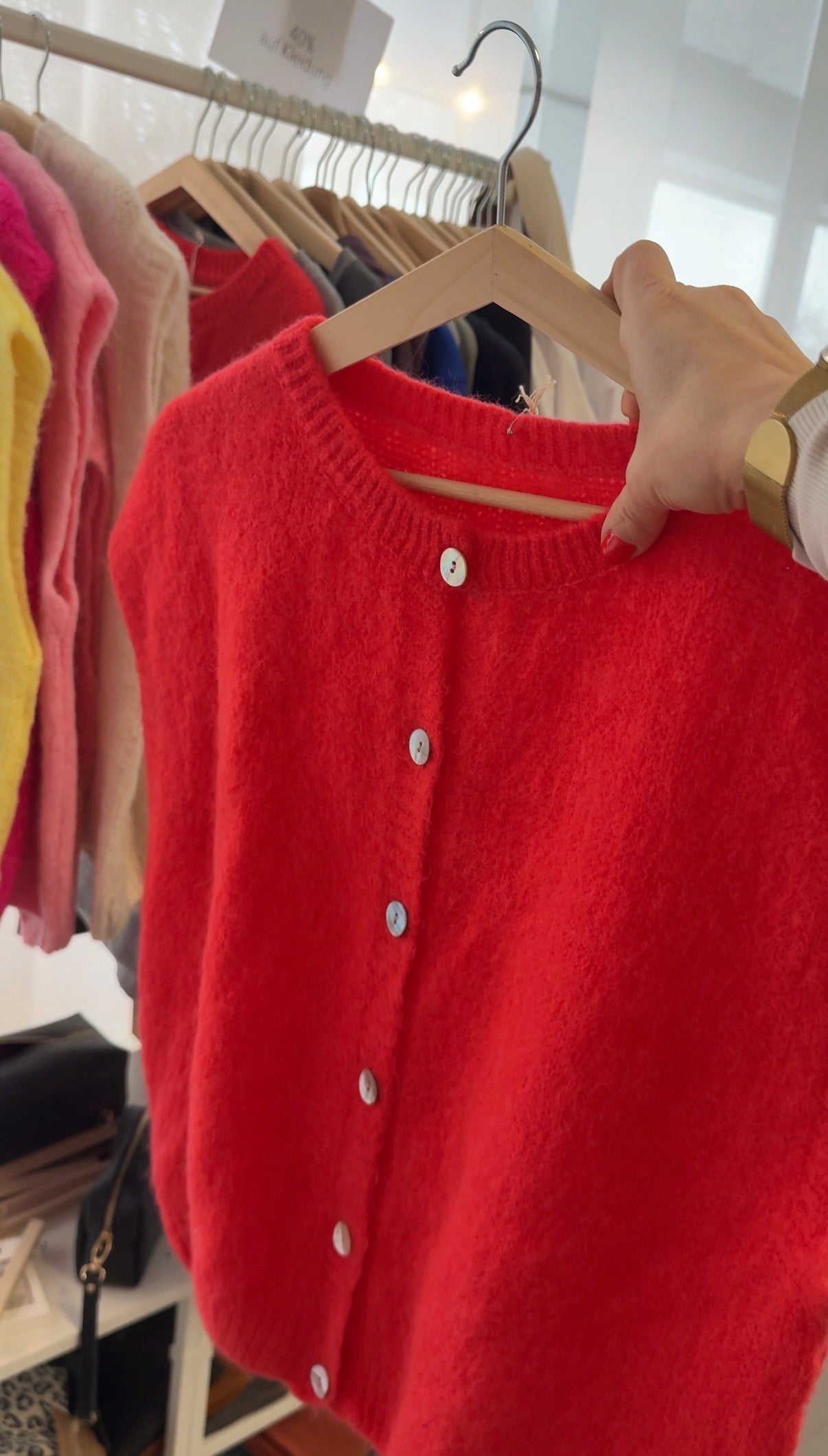 Ärmellose Weste Rot