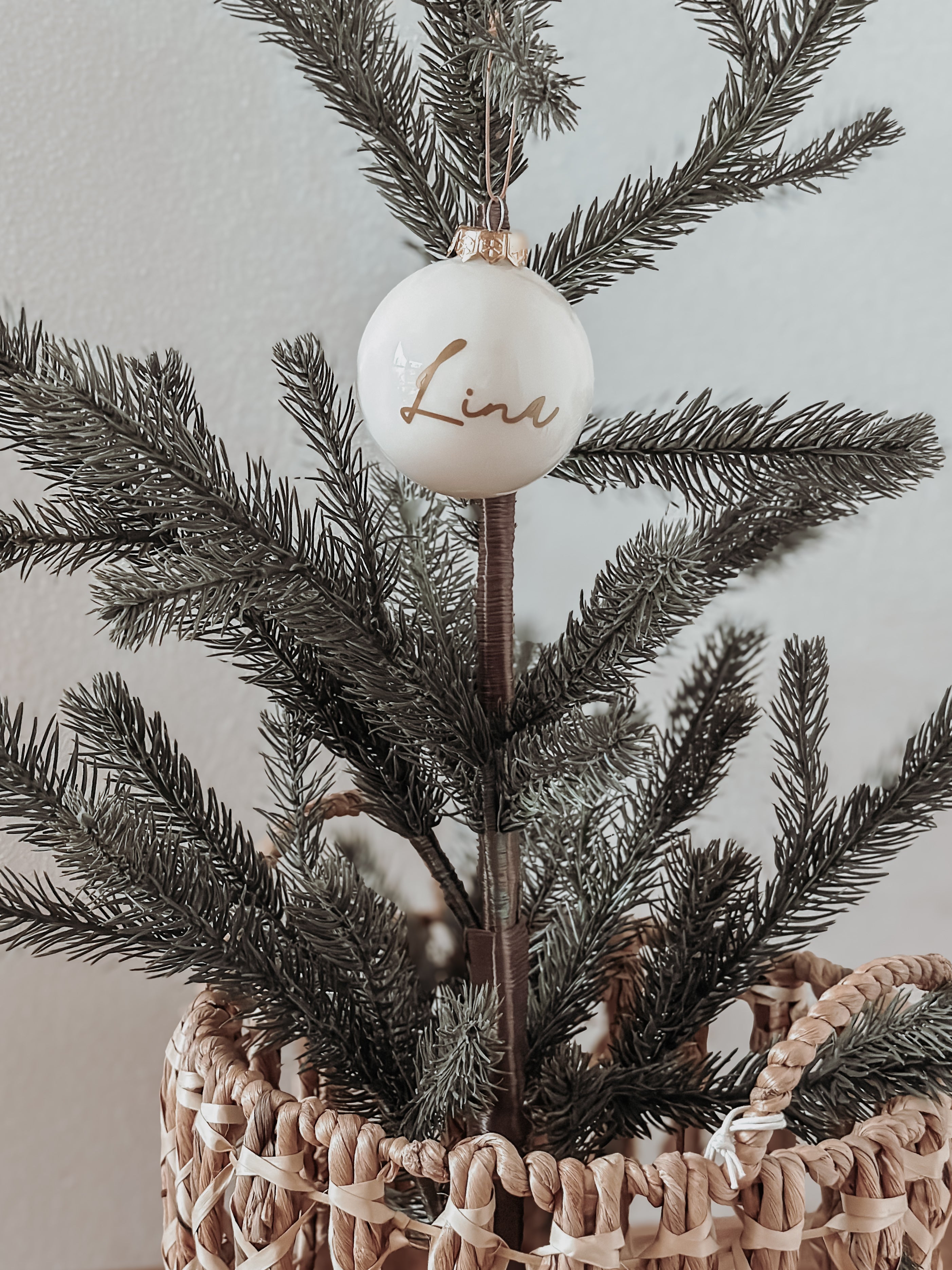 Personalisierte Christbaumkugel mit Namen Glas, Baumkugel, Weihnachtsdeko | Weihnachtsbaum, Ornament, Weihnachtsbaumanhänger, Baumornament