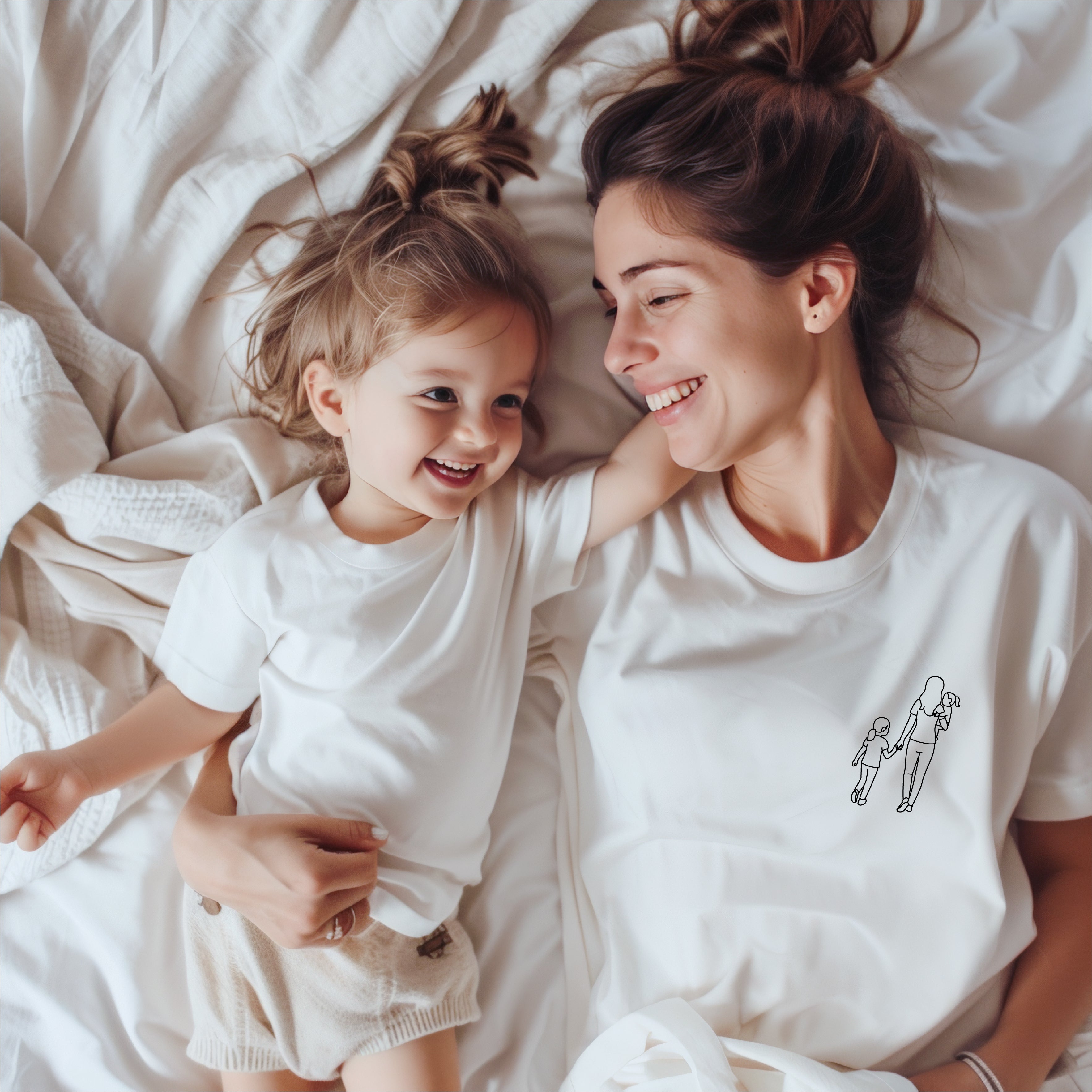Personalisiertes MAMA SILHOUETTE Tshirt