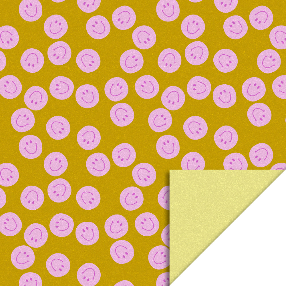 Geschenkpapier Smile Pink Yellow