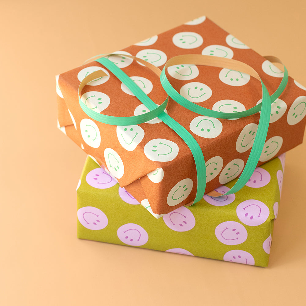 Geschenkpapier Smile Pink Yellow
