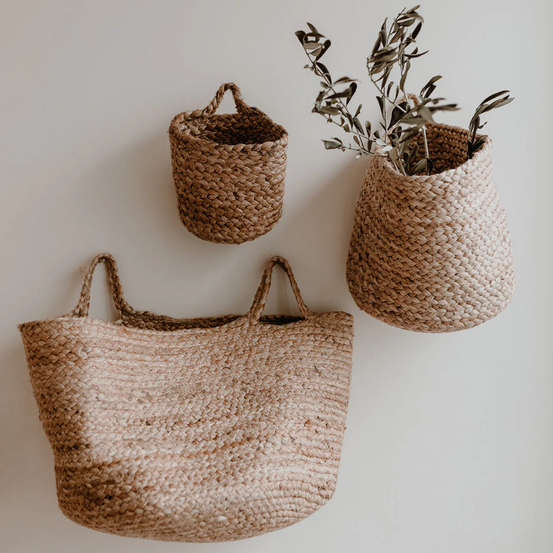 Aufbewahrungskorb aus Jute Mittel Eulenschnitt
