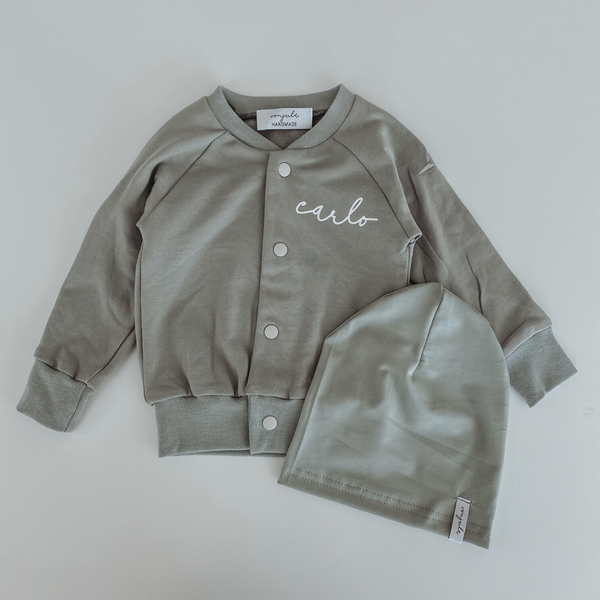 JACKET PRINT DUSTY MINT