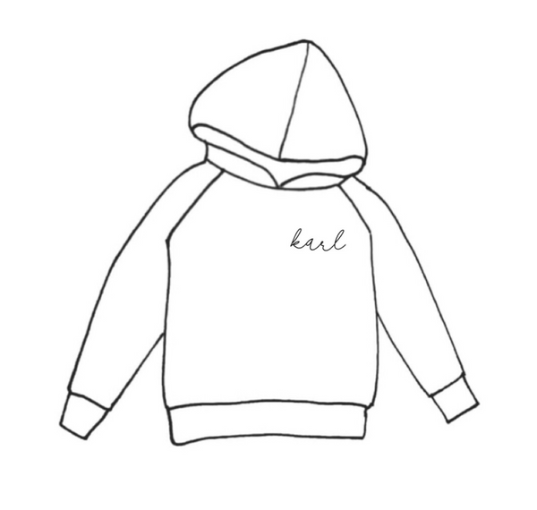 HOODIE SMALL PRINT LEFT SIDE COLOR SELECTION
