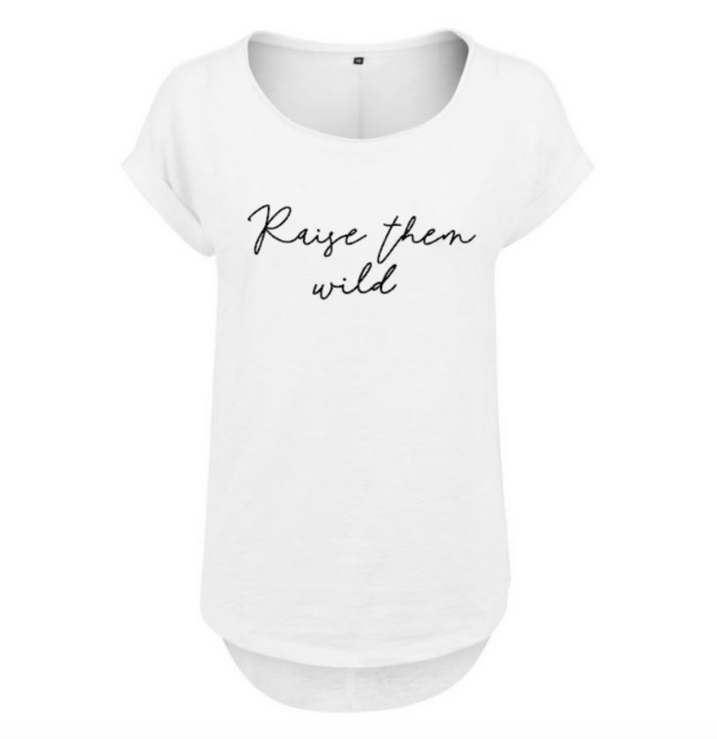 RAISE THEM WILD SLUB TEE WHITE