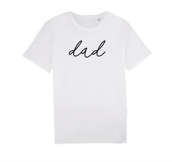 DAD TEE NAME WHITE
