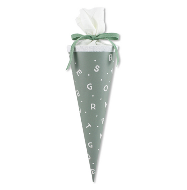 Schultüte Buchstaben Dusty Mint