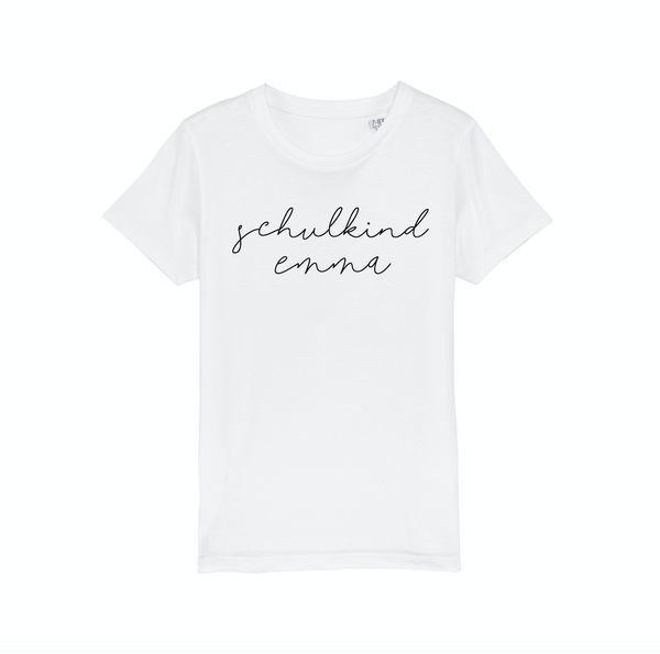 SCHULKIND + NAME TEE WHITE