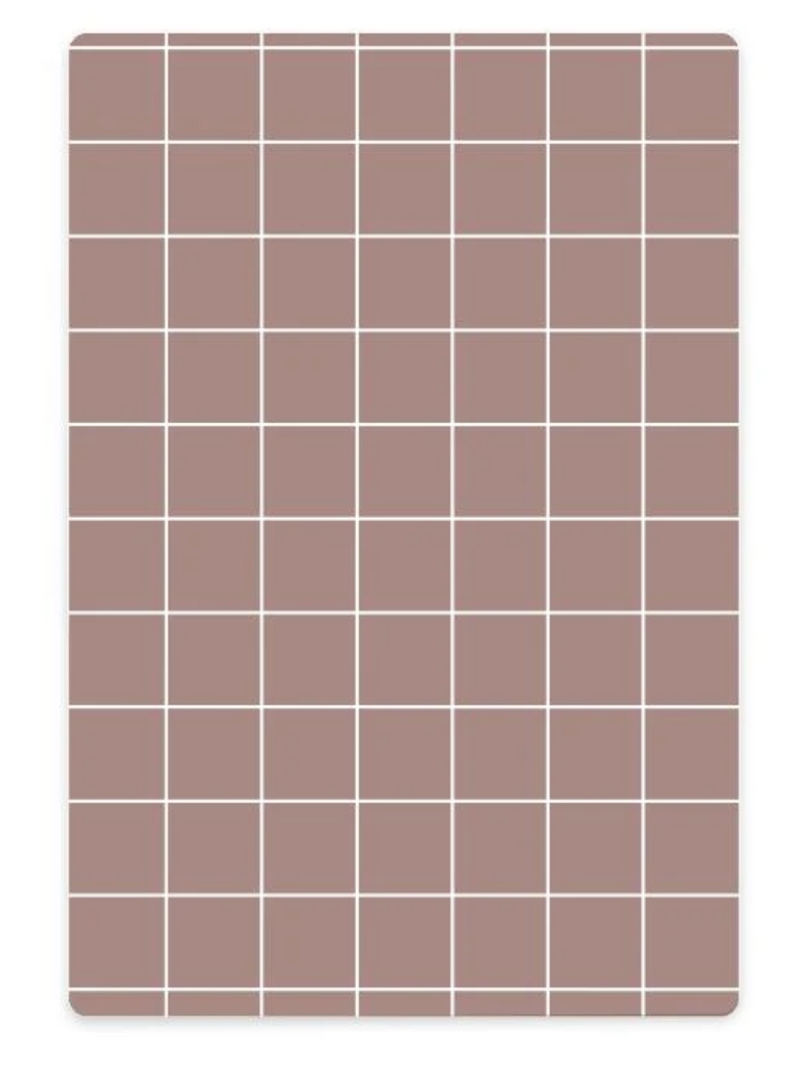 KLEINES SCHNEIDEBRETT DUSTY PINK GRID