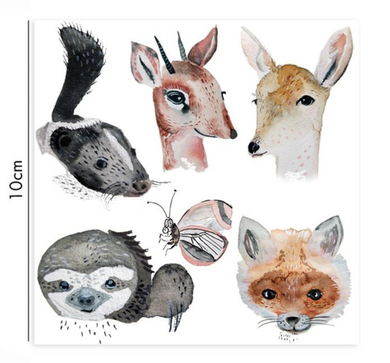 PORZELLANSTICKER NOCH MEHR TIERE