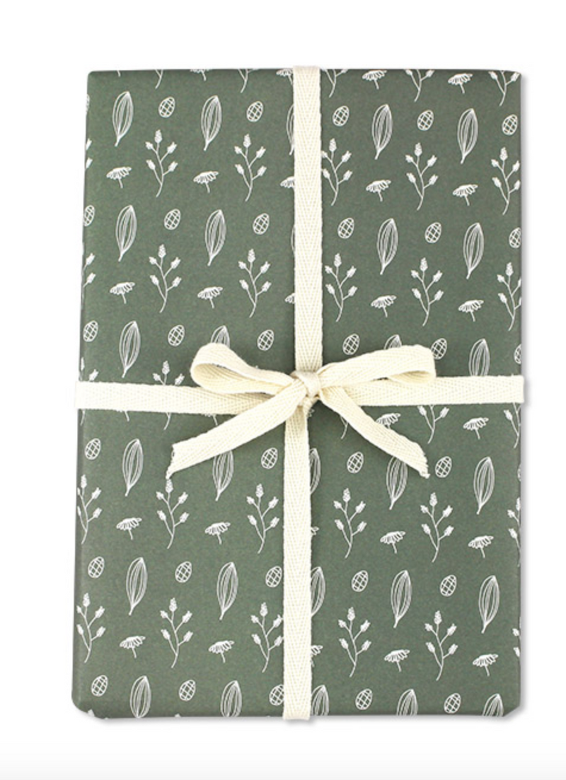 Geschenkpapier Frühlingsblüten Salbei