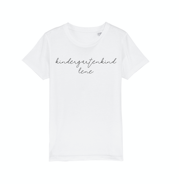 KINDERGARTENKIND + NAME #1 TEE WHITE