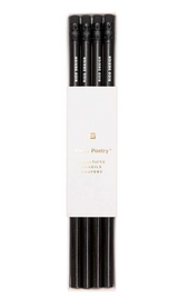Bleistifte Schwarz 4er Set Paper Poetry