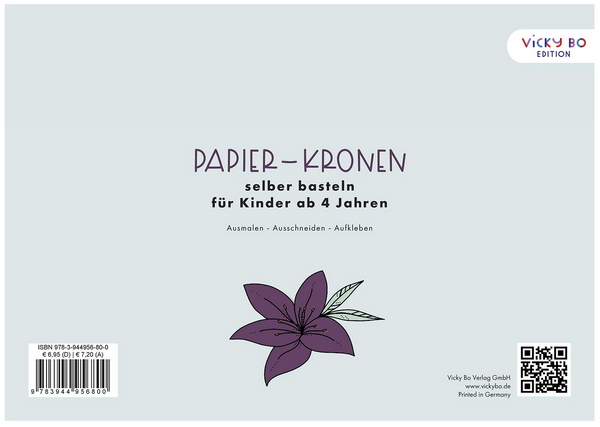 Papier-Kronen selber basteln für Kinder - Ausmalen - Ausschneiden - Aufkleben