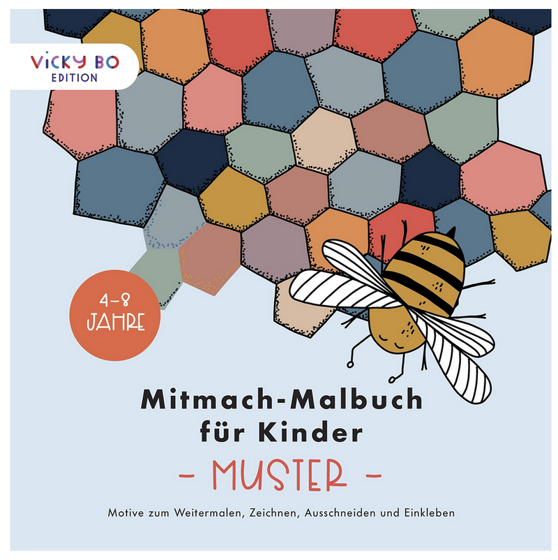 Mitmach-Malbuch für Kinder - MUSTER: Zum Weitermalen und Zeichnen