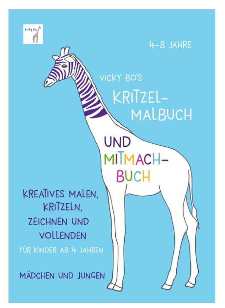 Vicky Bo's Kritzel-Malbuch und Mitmachbuch. 8-12 Jahre