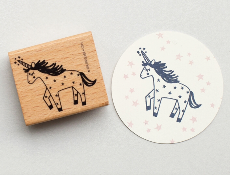 Stempel Einhorn Perlenfischer