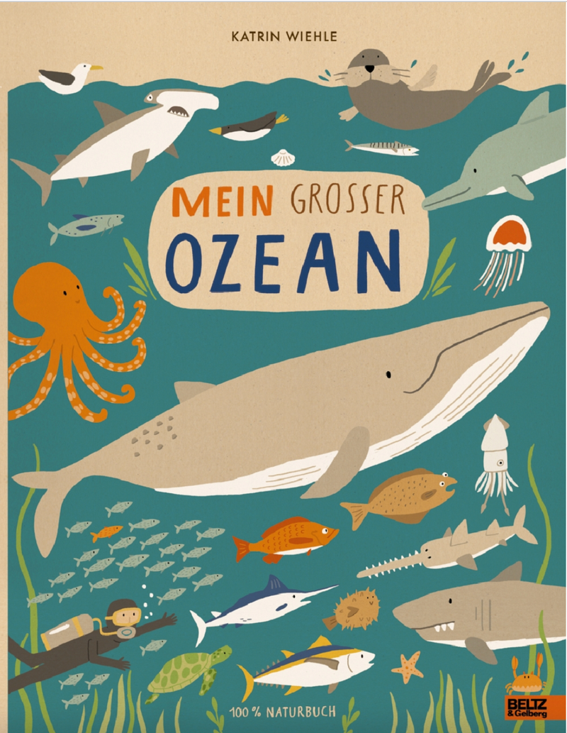 Mein großer Ozean 100 % Naturbuch - Vierfarbiges Pappbilderbuch