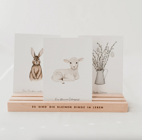 Großer Postkartenständer Die kleinen Dinge im Leben Eulenschnitt
