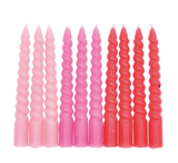 Let's Party Spiral Kerzen Mix 10 Stück Pink Mix