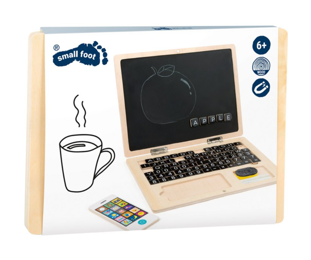 Holzlaptop mit Magnet-Tafel Smallfoot