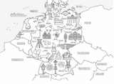 Wissens-Malbuch für Kinder - EUROPA Landschaften, Tiere und typische Dinge zum Ausmalen. 6-12 Jahre